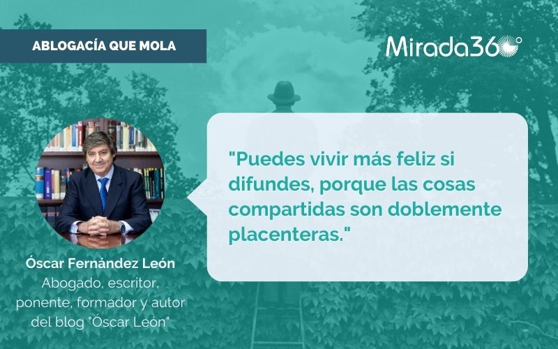 Óscar Fernández León responde a una serie de preguntas sobre comunicación en el sector legal y sobre los temas que se deberían de tratar.