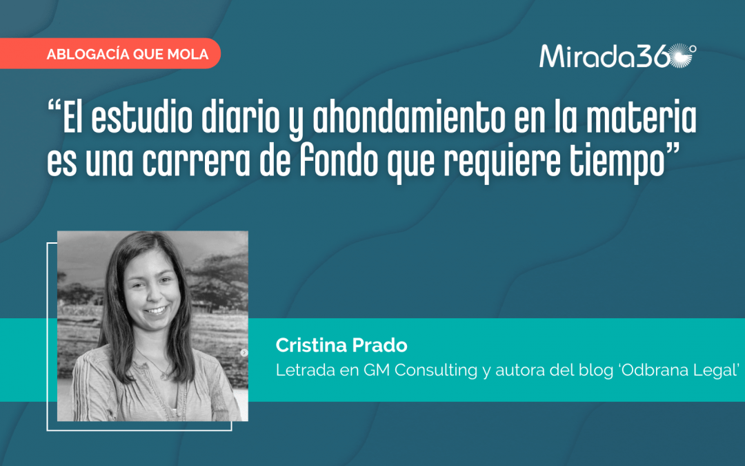 Cristina Prado: “Mi familia, pareja y amistades siempre me acompañan a la hora de redactar cualquier artículo”